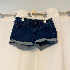 Dark Blue Denim Shorts